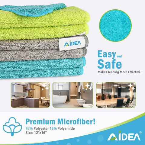 AIDEA Microfiber Cleaning Cloths - Ruhaa Store