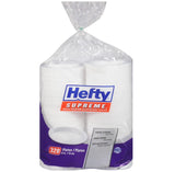 Hefty Supreme Heavyweight 6-Inch Foam Plates – 320 Count, Soak-Proof & Cut-Resistant